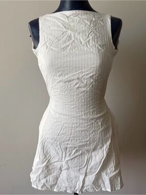 Princess Polly Cream Backless Mini Dress